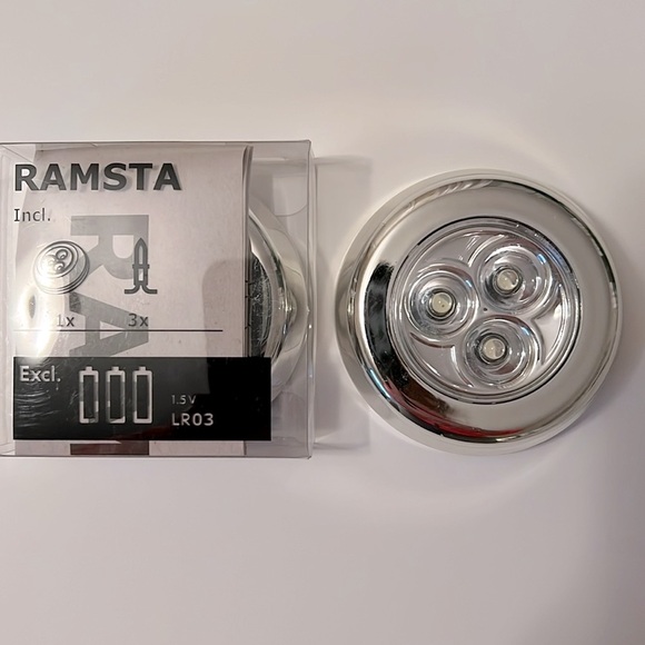 Lot of 7 Ikea LED mini lamps, silver color - Picture 1 of 6